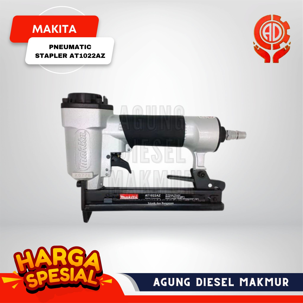 Makita Pneumatic Stapler Air Nailer Gun Mesin Paku Tembak AT1022AZ