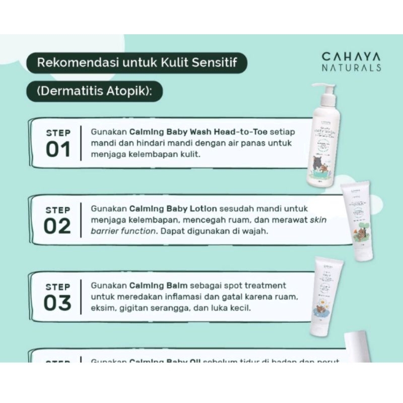 Cahaya Naturals Calming Baby Oil 60ml || Minyak Penghangat Tubuh