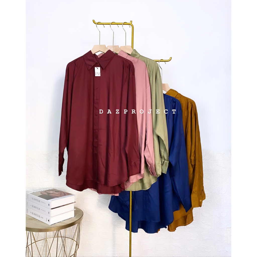 Diga Rayon Twill Premium Kemeja Jumbo LD 140 Kemeja Polos Rayon Twill by dazproject