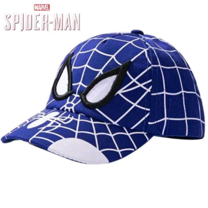 topi anak karakter spiderman topi anak laki laki bordir spiderman mata topi anak spiderman