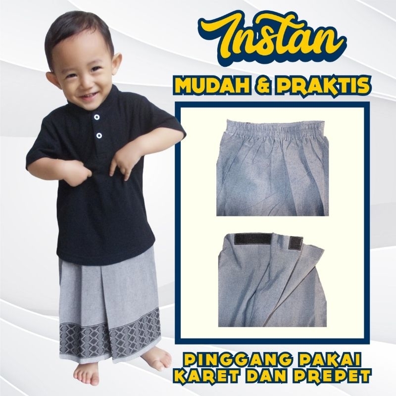 sarung instan anak 1-9 tahun / sarung sunat anak / sarung anak model rok