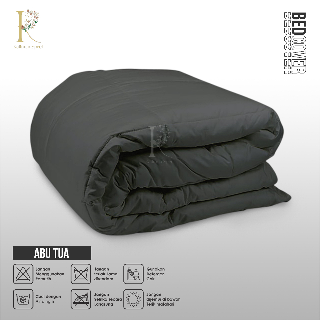 Bedcover Polos Saja 180x210 Tanpa Sprei Plain Aesthetic Only