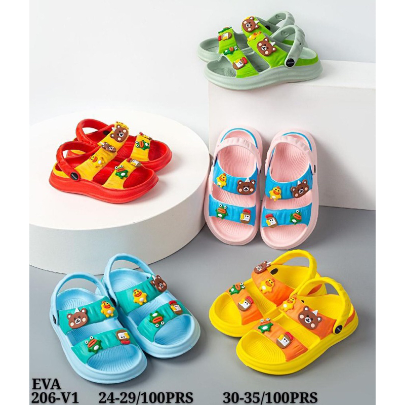 sandal jelly gunung anak / sandal jelly tali belakang anak