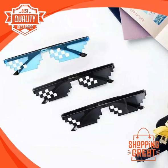 PL-WW001 &quot;PROMO'Kacamata Thug Life Mosaic Pria/Wanita-Fashion-Murah-Batam-Sunglasses-Import K302