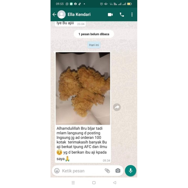 sepaket tepung ayam krispy tambah marinasi rasa original