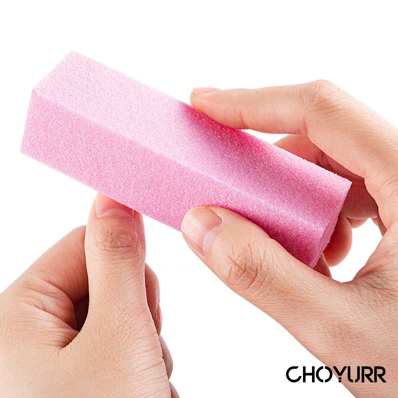 【COD】1Pc Kikir Kuku DIY Bahan Spons Warna Pink / Biru / Putih Sanding Block-CH