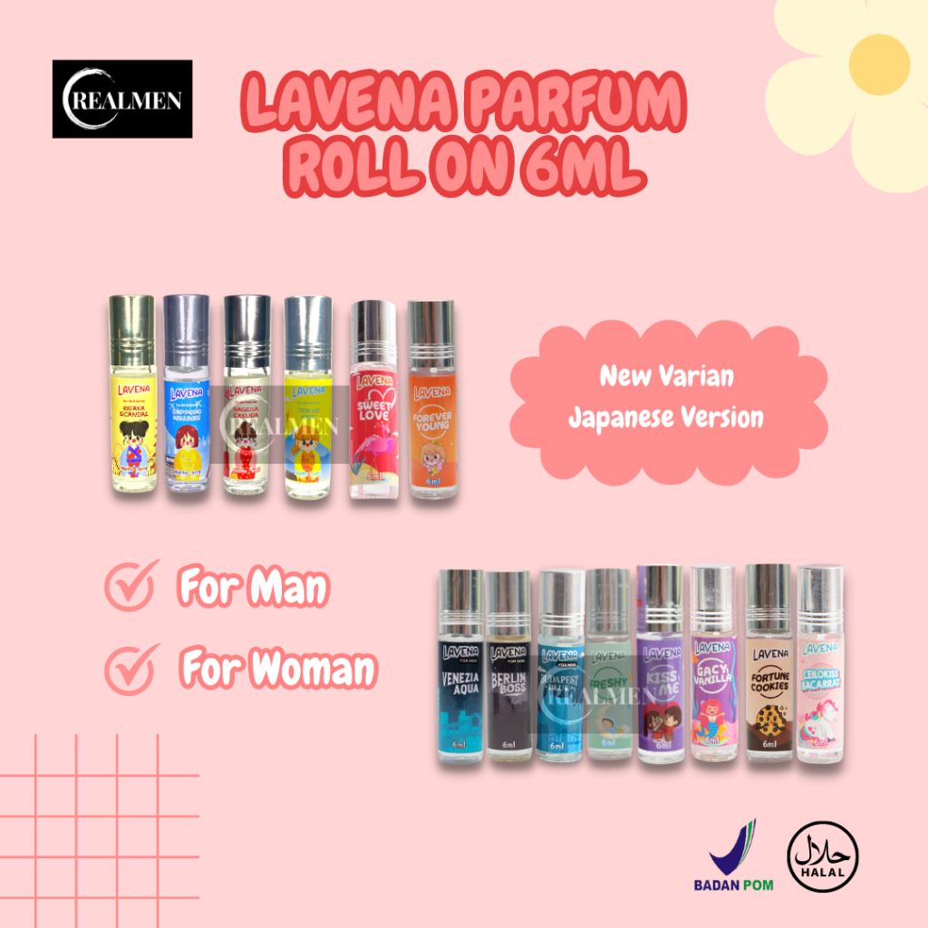 ORI! Lafalova x Vichira Inspired Parfume Roll On 6ml Bpom | LAVENA PARFUM PRIA &amp; WANITA