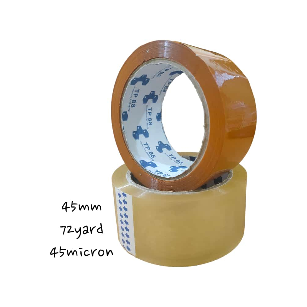 

Lakban OPP Tape TP88 45mm x 72yard [Bening/Coklat]