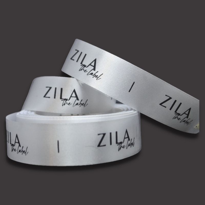 

label satin import size 5 cm