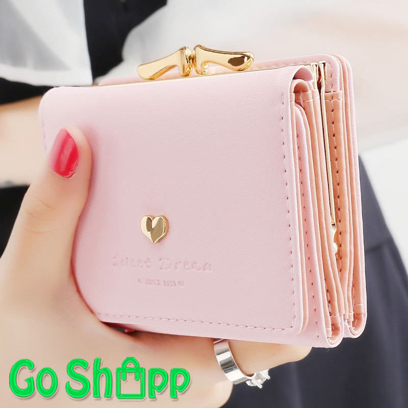 Dompet Koin Lipat Mini Wanita Import Kulit PU Fashion Korea Model Terbaru Kekinian PD16