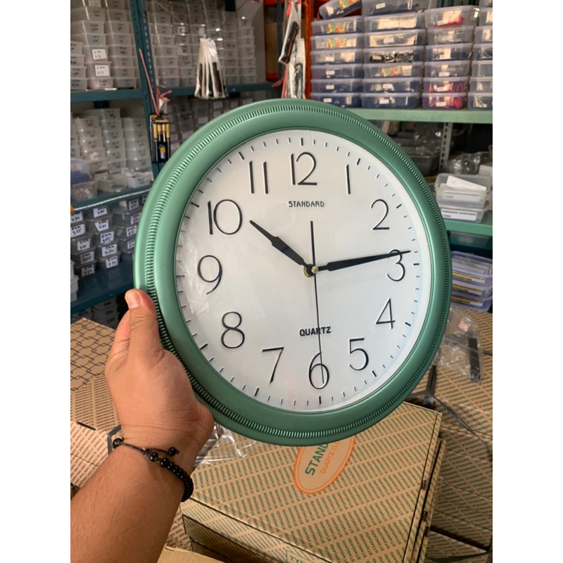 Jam dinding Original Standar besar 30CM sage gren