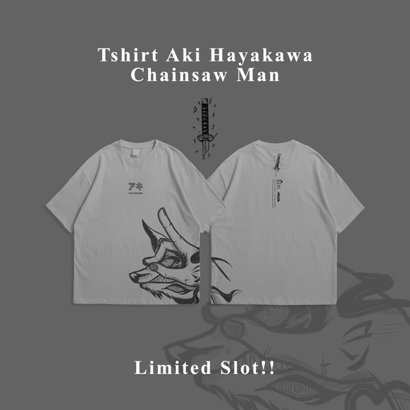 T-SHIRT KON AKI HAYAKAWA OVERSIZE -Kuukun Limited