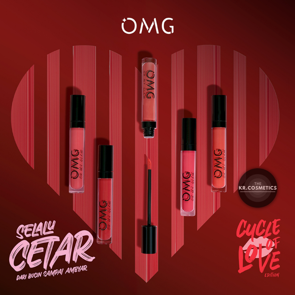 Omg Oh My Glam Matte Kiss Lip Cream Cycle Of Love Edition 3,5gr