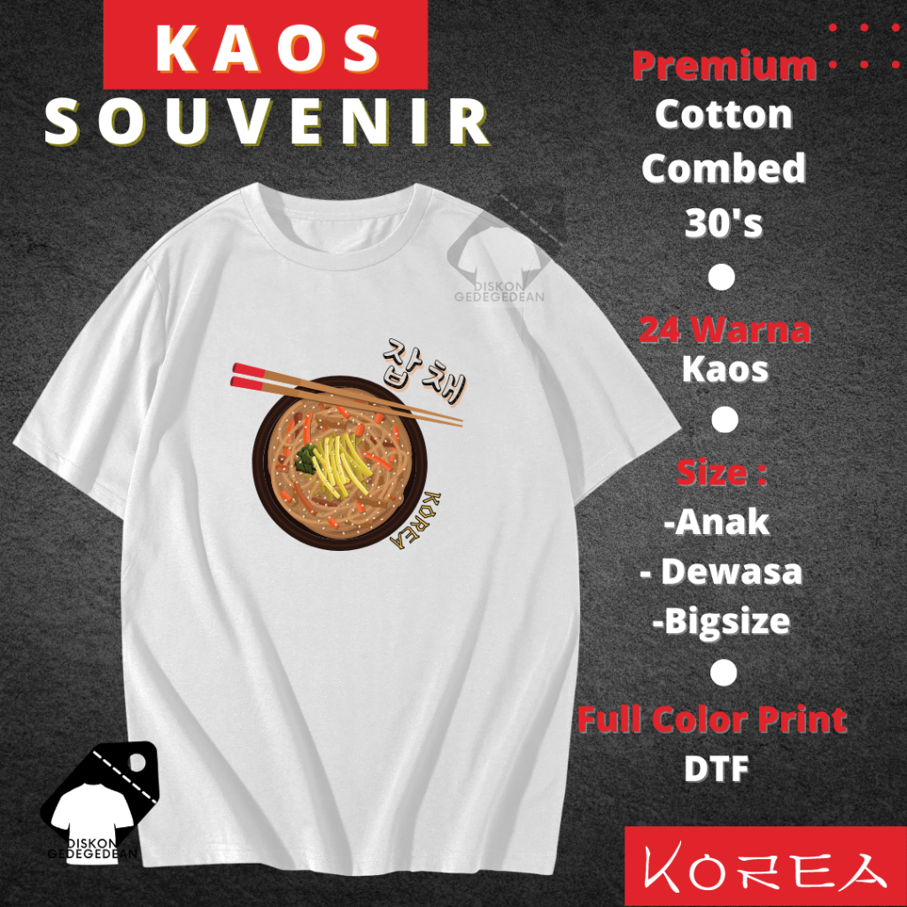 KAOS OLEH-OLEH SOUVENIR NEGARA KOREA - BAJU OLEH OLEH NEGARA KOREA - TSHIRT OLEH OLEH NEGARA KOREA -