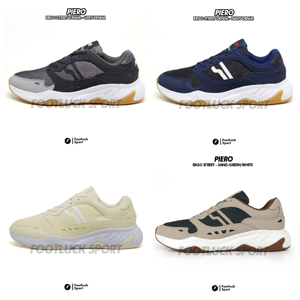Sepatu Sneakers Piero Ergo Street Terbaru Original BNIB