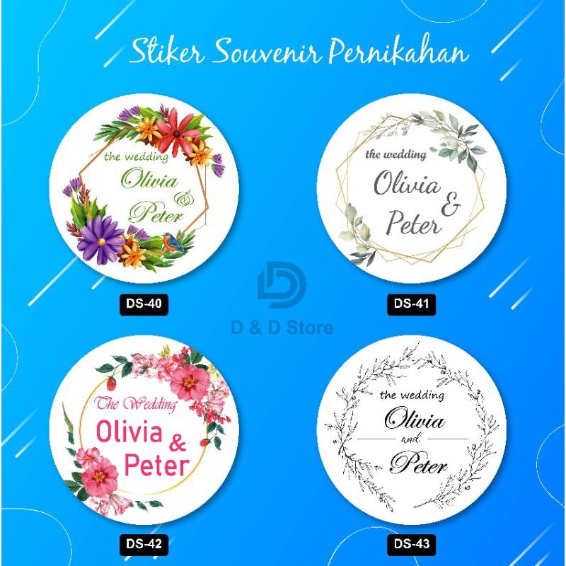 

Stiker Souvenir Pernikahan / Stiker Pernikahan