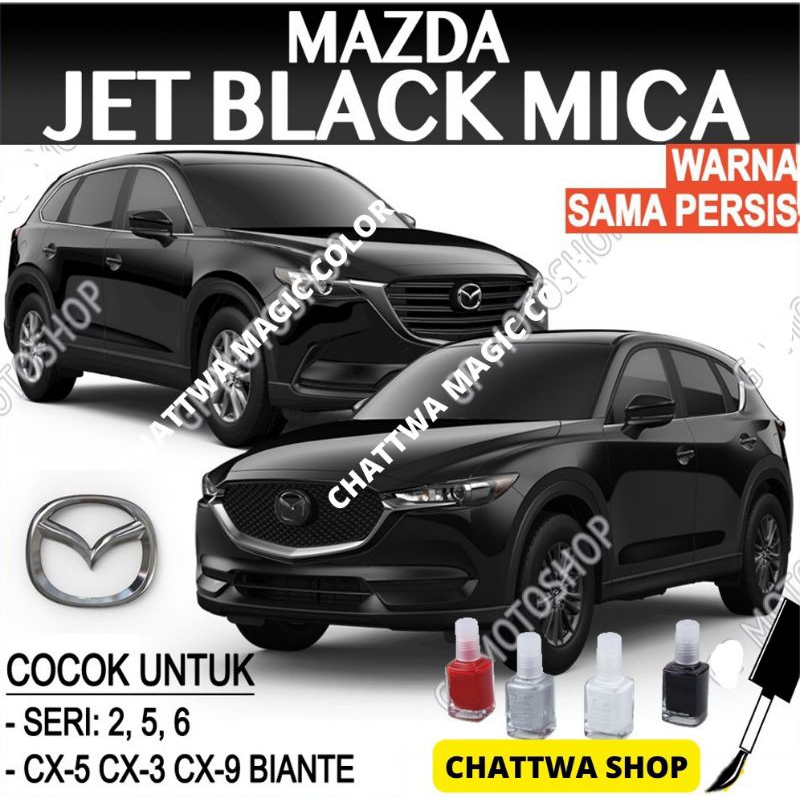 Cat oles MAZDA JET BLACK MICA CAT OLES PENGHILANG BARET MOBIL LECET BIANTE CX-5 CX-3 CX-7 CX-9 SERI 