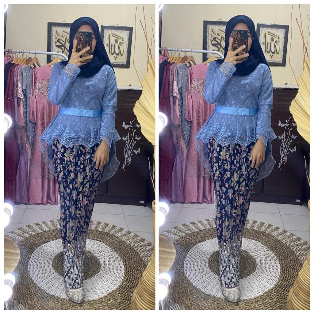 PROMO Kebaya Atasan Aurora Tile Import Modern 2023 Kondangan//Kebaya Modern//Kebaya Pesta//Kebaya Wi