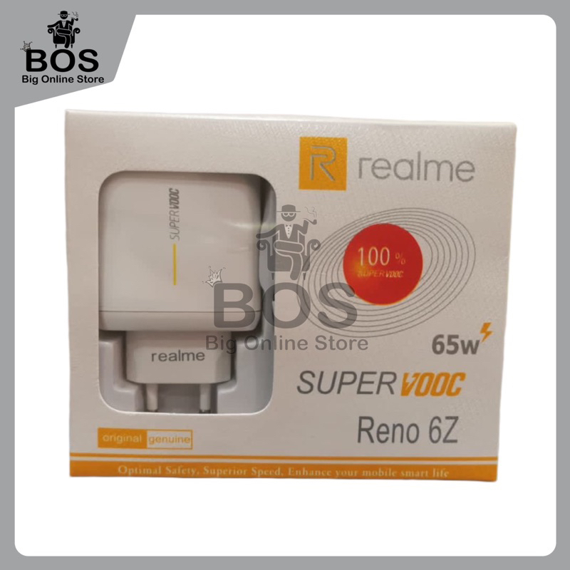 BOS - TC REALME X50 PRO 65W 1USB MICRO &amp; TYPE C | CHARGER CASAN VOOC