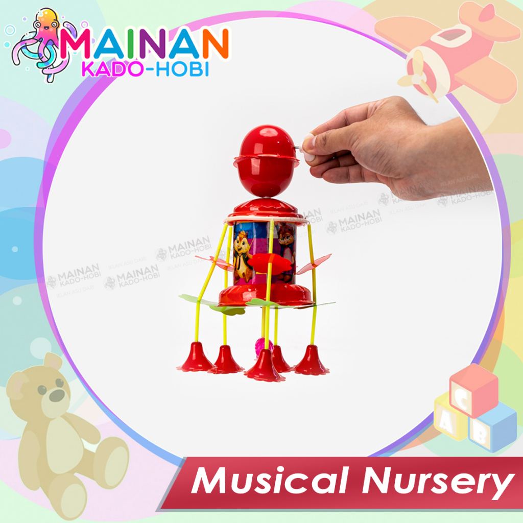 MAINAN EDUKASI ANAK BAYI BABY PUTAR MUSIK KERINCINGAN GANTUNG MUSICAL TOY NURSERY