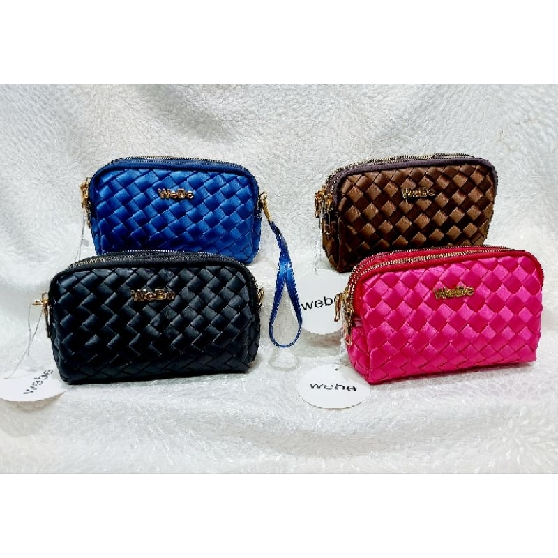 POUCH WEBE 3RUANG /ADA TALI PANJANG