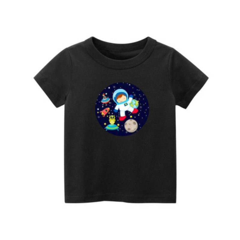 kaos anak laki laki/perempuan motif astronot nasa