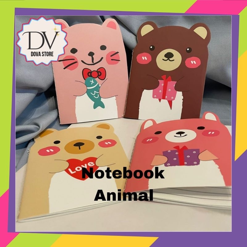 

BUKU MINI A6 NOTEBOOK KARAKTER ANIMAL LUCU MOTIF RANDOM