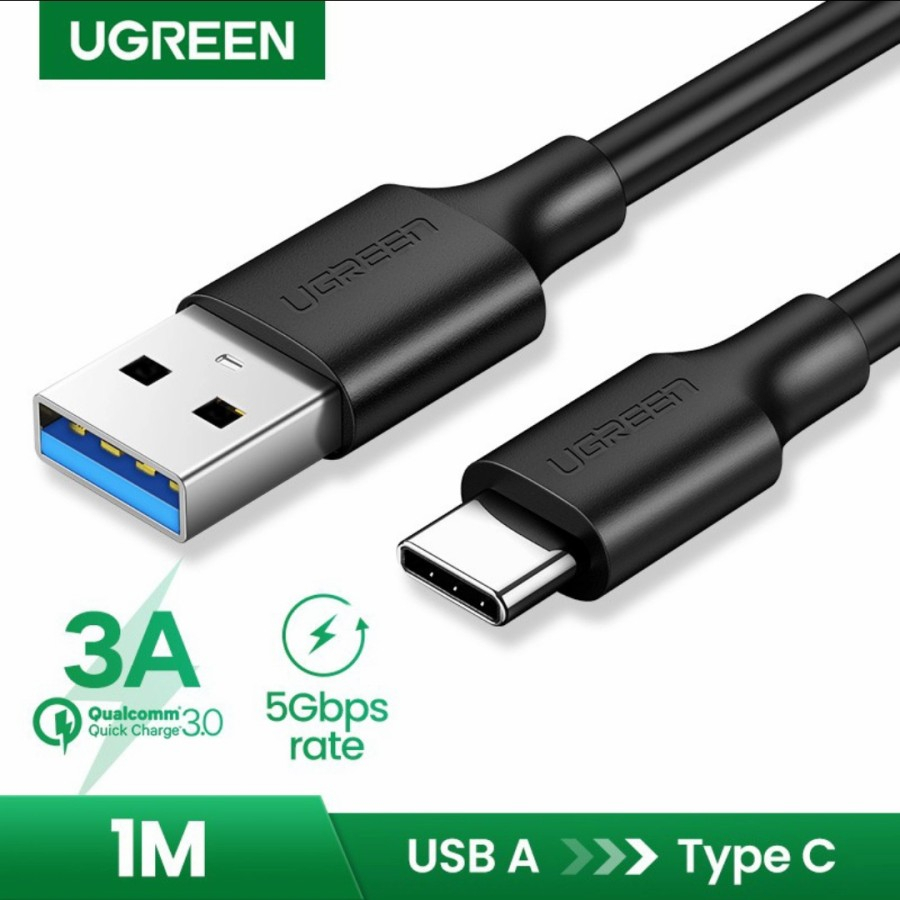 Kabel Data UGREEN USB 3.0 to Type C 3A - Kabel Charge USB Type C