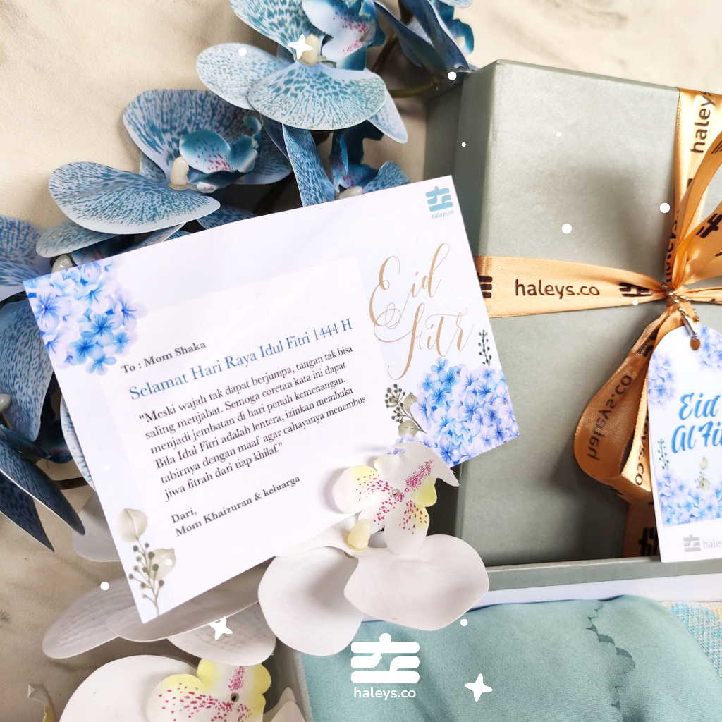 HAMPER PREMIUM PARSEL LEBARAN EID IDUL FITRI - MUKENA SILK SAJADAH SET - HALEYS.CO GIFTBOX - KADO WEDDING - HAMPERS PREMIUM