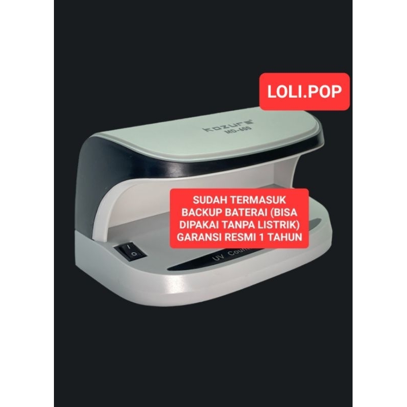 KOZURE MD 600 Money Detector Rupiah  Lampu UV Deteksi Uang Palsu MD600