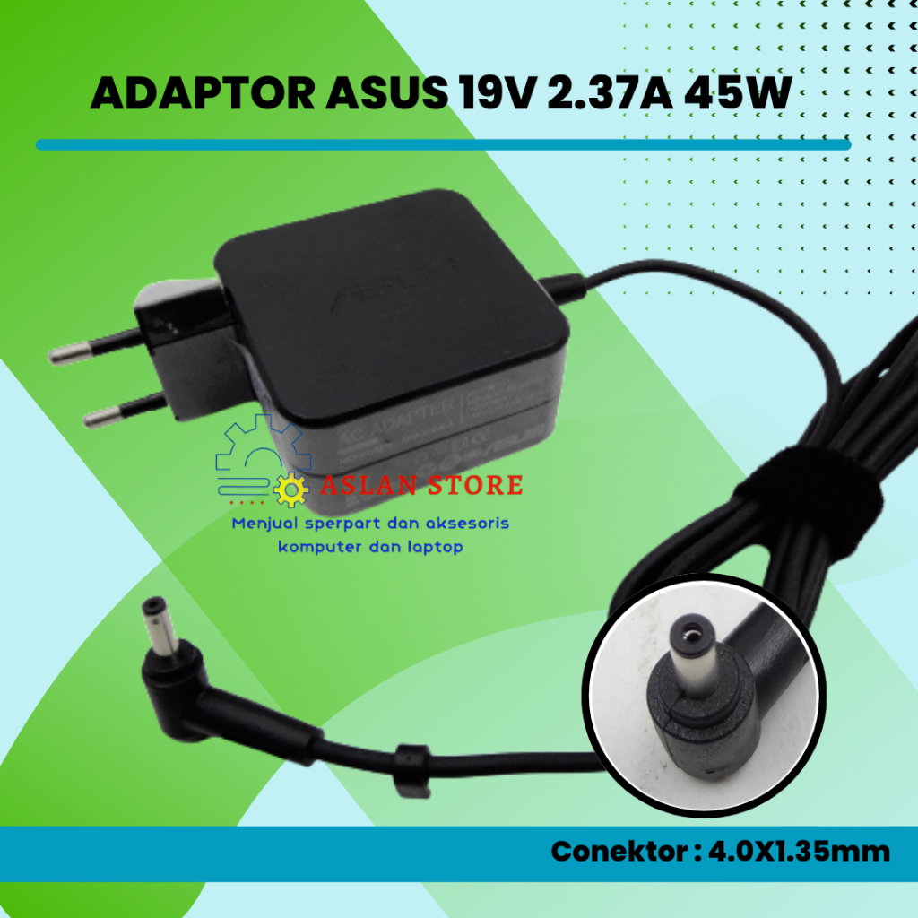 AC Power Adapter Charger 19V 2.37A 45W Original Laptop Asus UX360 UX360C X305 UX305U UX305L UX305C  UX305F E502SA R518UA R518UQ RT-AC68U1900 RT-AC68W RT-AC68P RT-AC68R