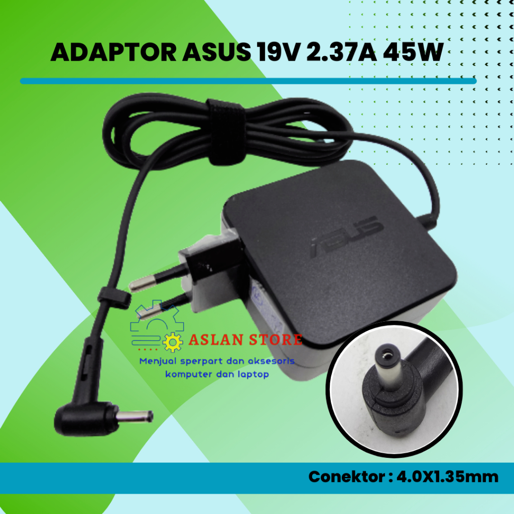 AC Power Adapter Charger 19V 2.37A 45W Original Laptop Asus UX360 UX360C X305 UX305U UX305L UX305C  UX305F E502SA R518UA R518UQ RT-AC68U1900 RT-AC68W RT-AC68P RT-AC68R