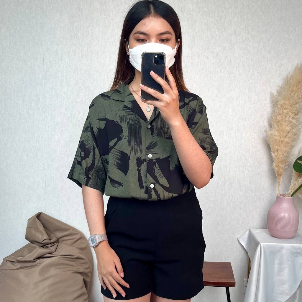 Kemeja Wanita Korean Oversize