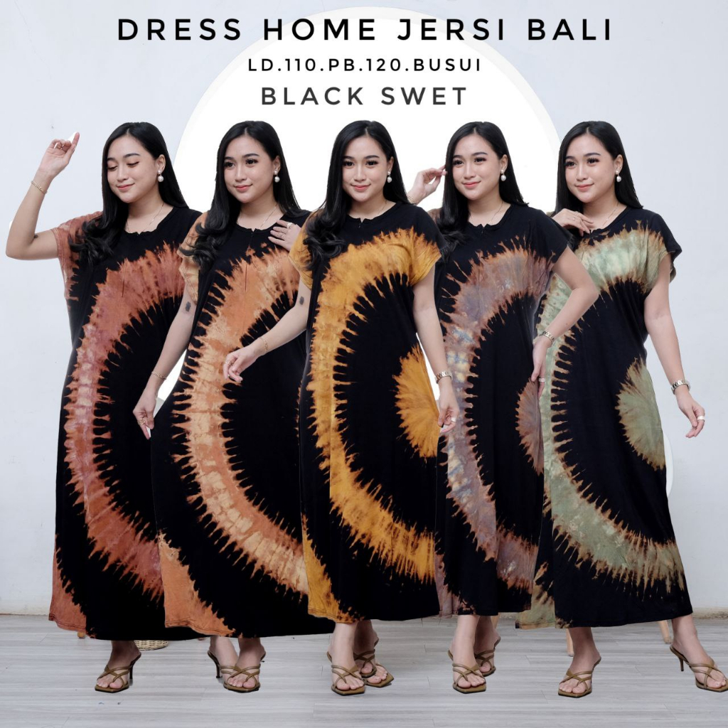 CASUAL DRESS BODYCON COTTON SPDX BLACK MONOCROM DRESS MAXI KEKINIAN