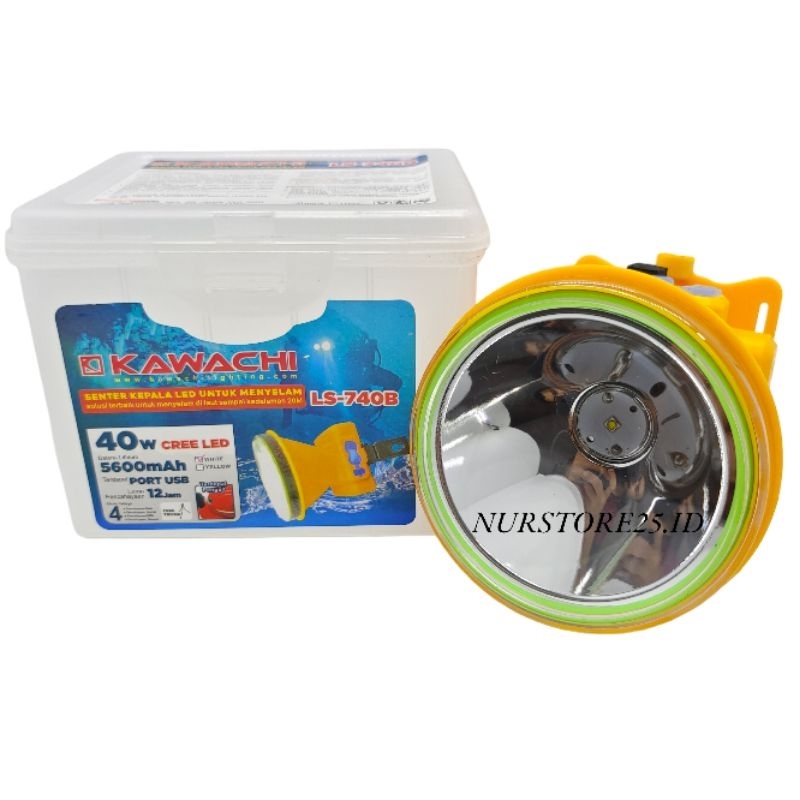 Senter Kepala Selam 40 Watt KAWACHI LS-740B/ Senter Kepala Selam Kawachi LS-740B