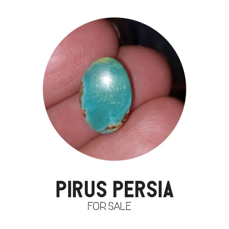 Batu Pirus Persia Biru Asli