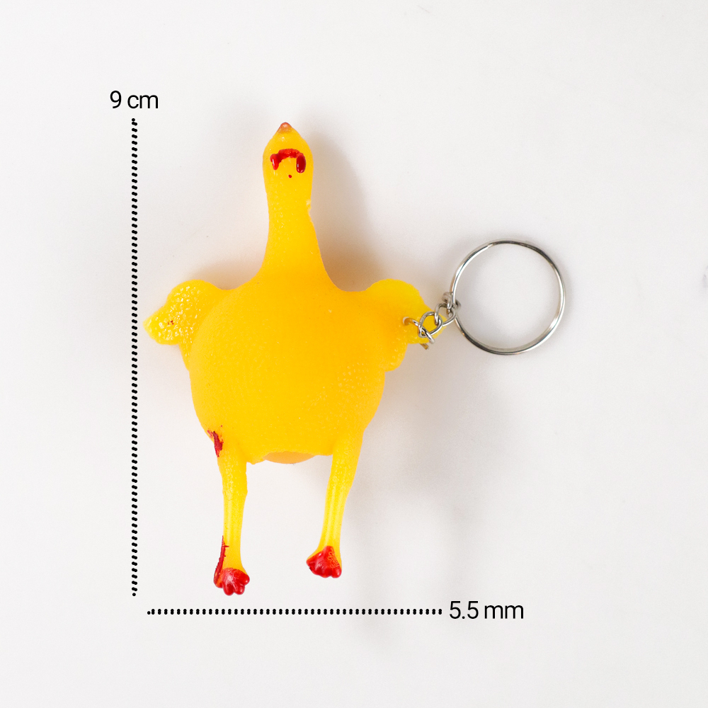 Squishy Anti Stres Model Ayam Bertelur Turkey Egg Mainan Anak - Yellow