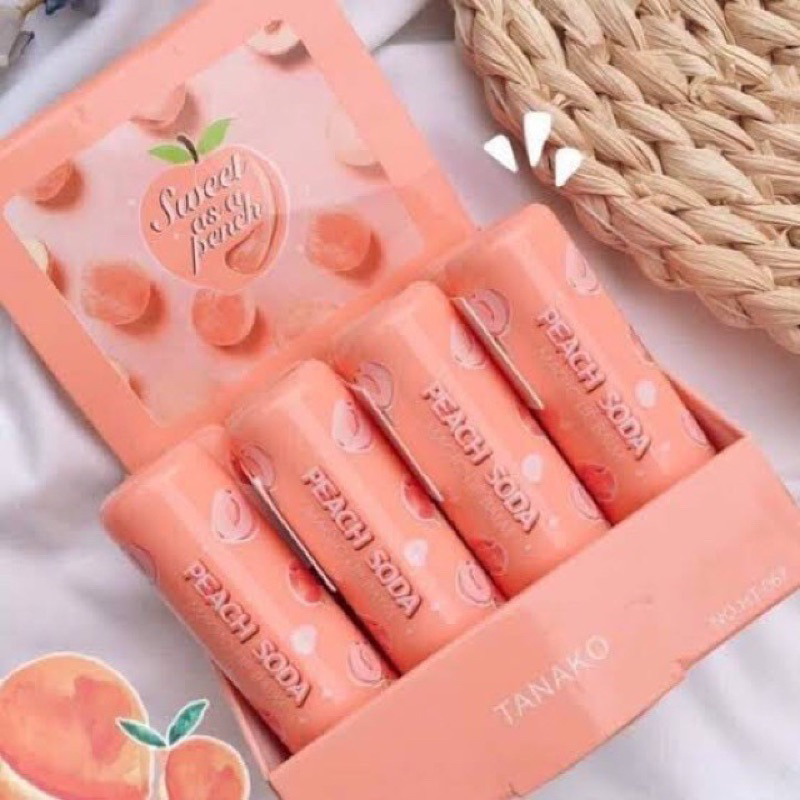 Lip Balm Tanako Peach Soda Menyegarkan Mencerahkan Bibir Lipbalm Magic Sweet Tanako Sensasi Soda Peach Pada Bibir Cocok Untuk Kamu Lips balm Tanako Magic Lip Peach