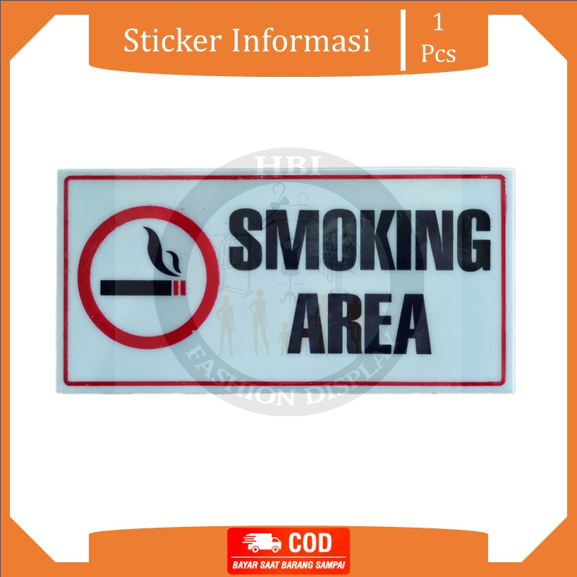 

Stiker Papan Nama Smoking Area