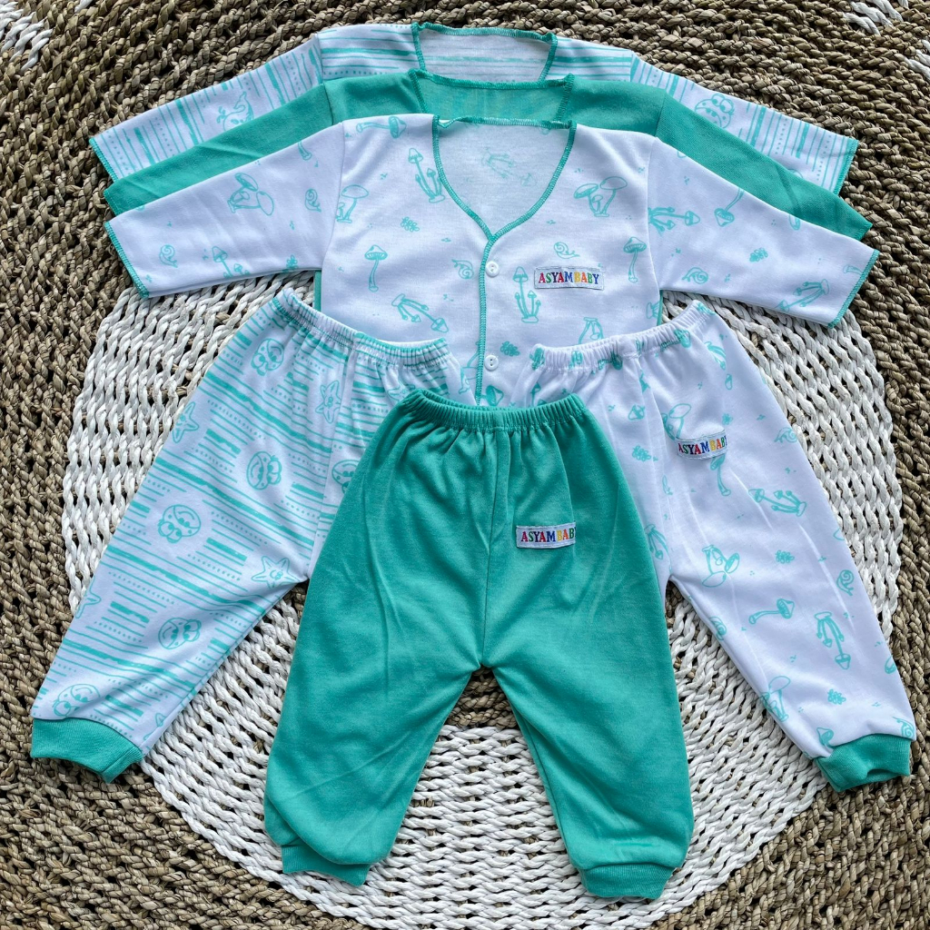 3 PCS Baju Lengan Panjang Bayi Bayi Atasan Bayi Baju Newborn Baju Bayi Baru Lahir Gift Bayi Hadiah Lahiran Bayi Baju bayi lengan panjang