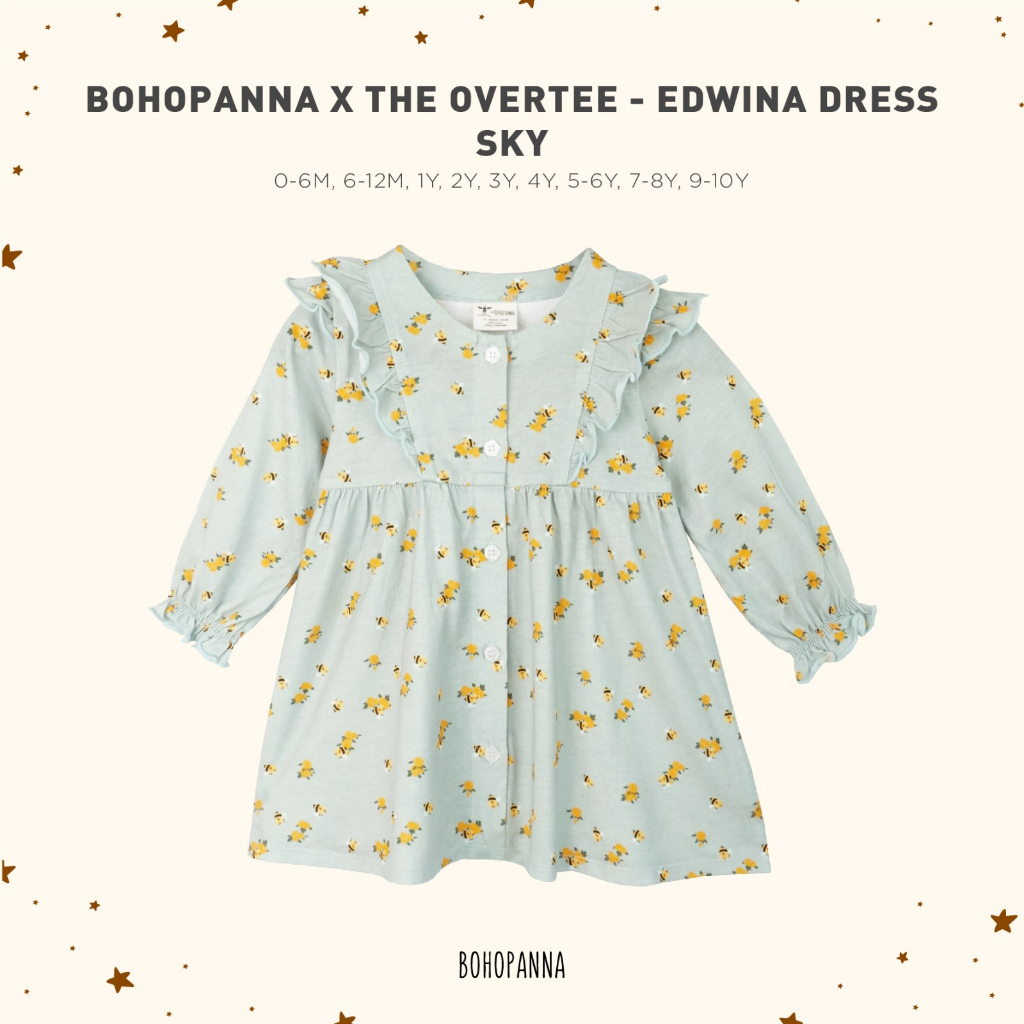 BOHOPANNA - BOHOPANNA X THE OVERTEE - EDWINA DRESS - DressAnak Perempuan