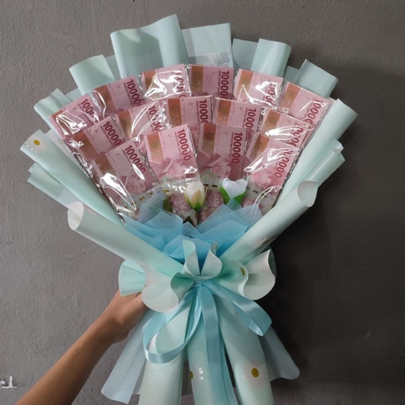 Buket bouquet wisuda pernikahan ulang tahun dan acara besar bisa request warna dan tambah kartu ucapan