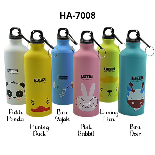 Fygalery HA-7008 Botol air  Sublimasi Botol Air Aluminium Botol karakter 500ML