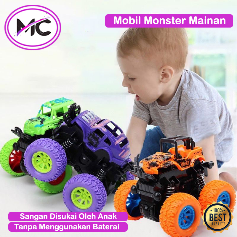 Mobil Monster Zap Mainan Anak Jeep Off Road Mainan Anak Mobil Mobilan Jip 4 Drive Inertial Bigfoot 360