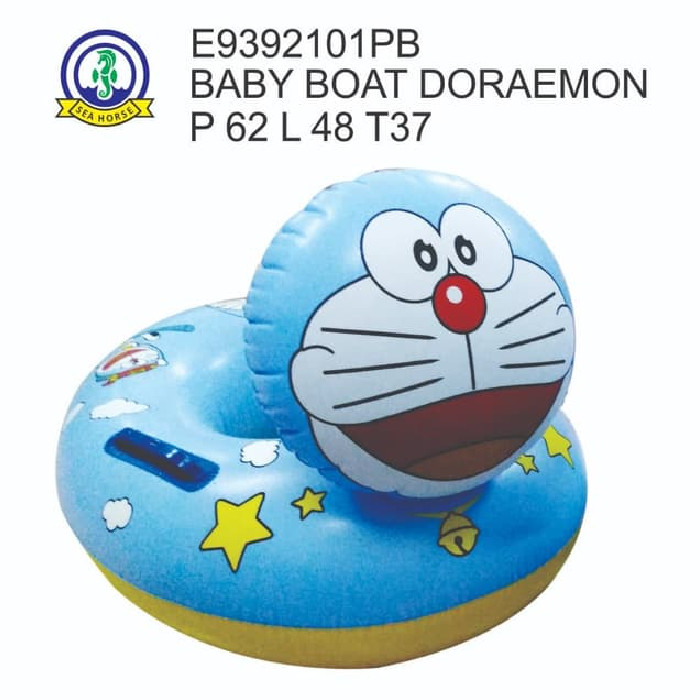 Ban Renang Anak Baby Boat Sitter Karakter kartun Doraemon 2 handle Premium PVC SNI BEST QUALITY