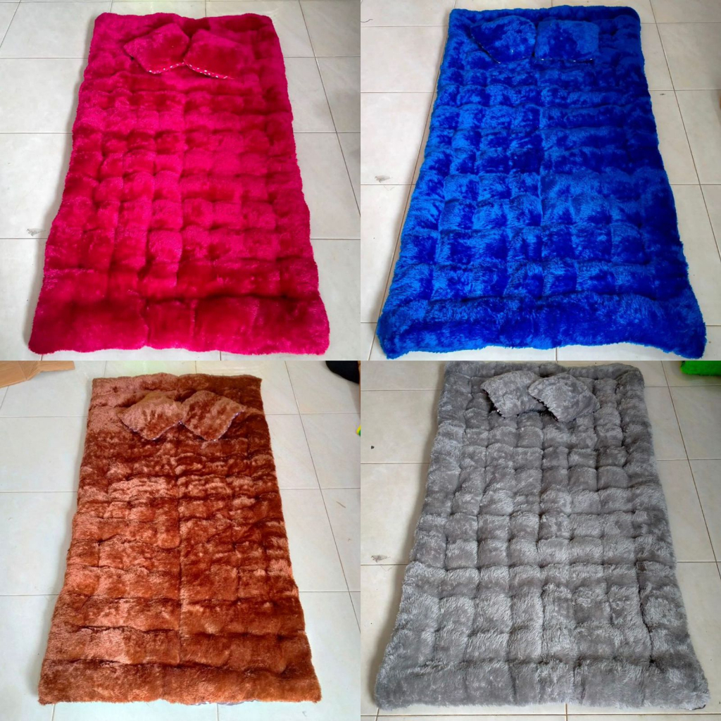 A4 Kasur Gender Single Kasur Menul Kasur Bulu warna Kasur Virall Uk.100x180x6cm