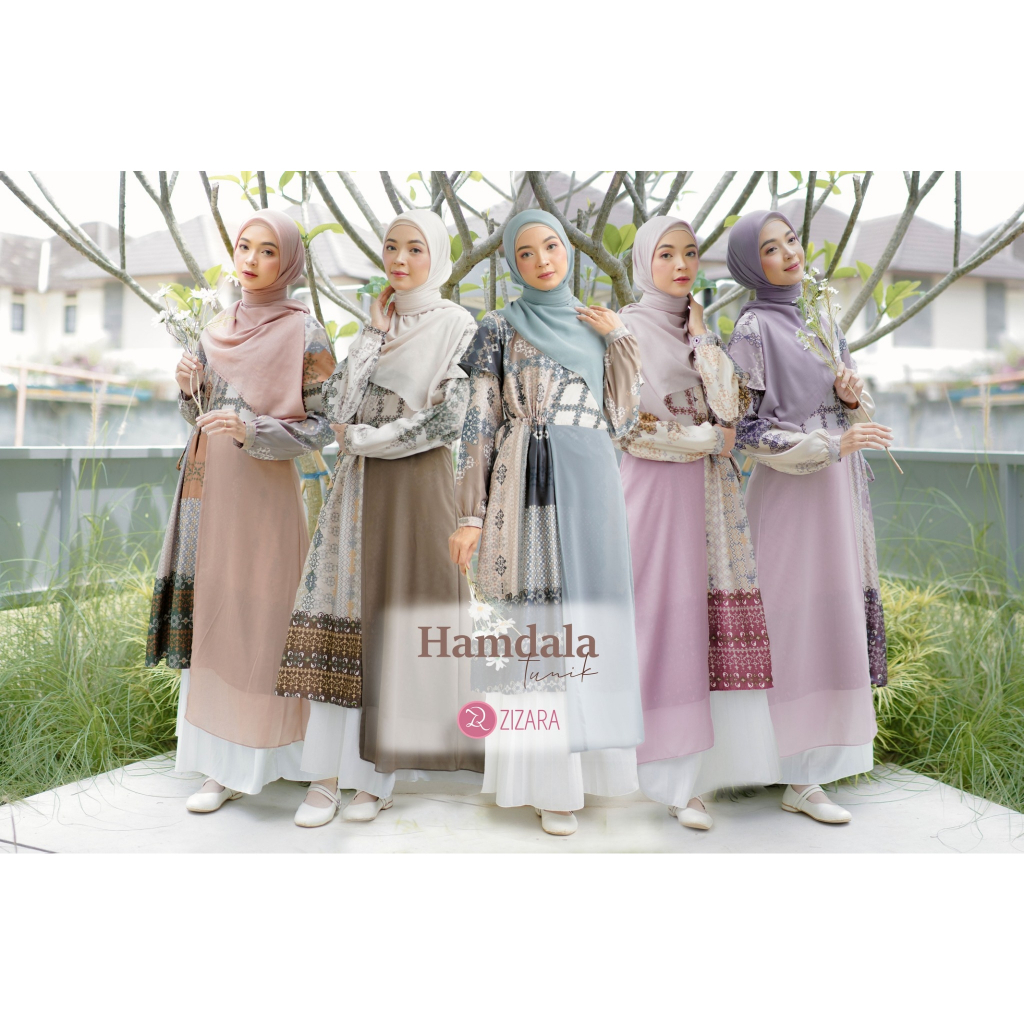 Hamdala Tunik By Zizara/Tunik Motif/Tunik Lebaran/Tunik Adem/Tunik Batik