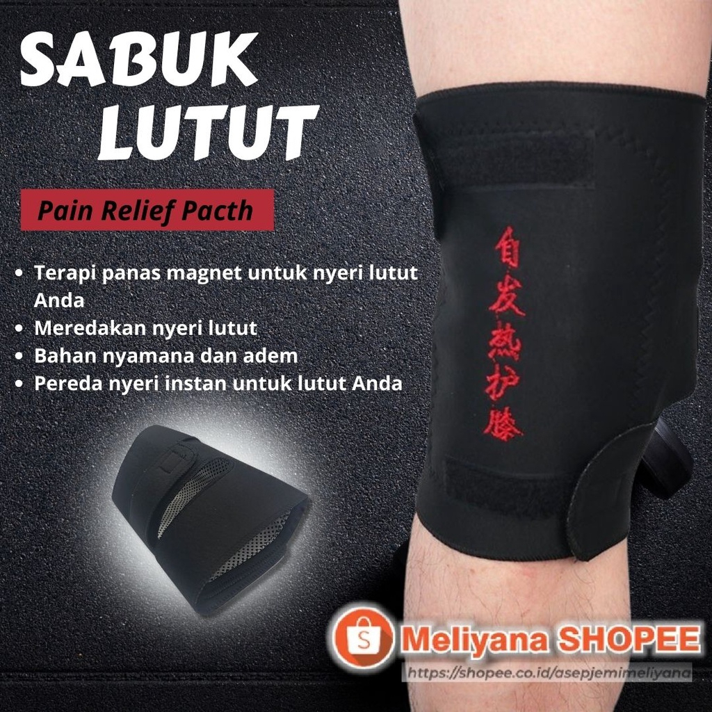 Sabuk Terapi Lutut Magnetic Therapy Self Heating Knee Pads / Alat Therapy Lutut