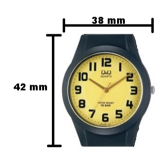 SALE Jam Tangan Unisex Sporty Casual Rubber Analog Original Q&amp;Q QNQ QQ VQ50 VQ50J Series
