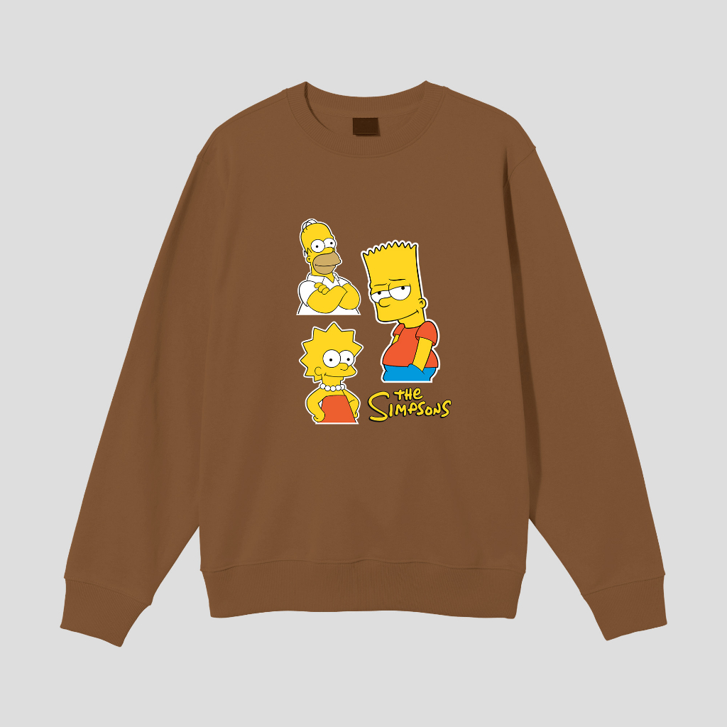 THE SIMPSONS SWEATER CREWNECK PRIA WANITA Size M-XXL